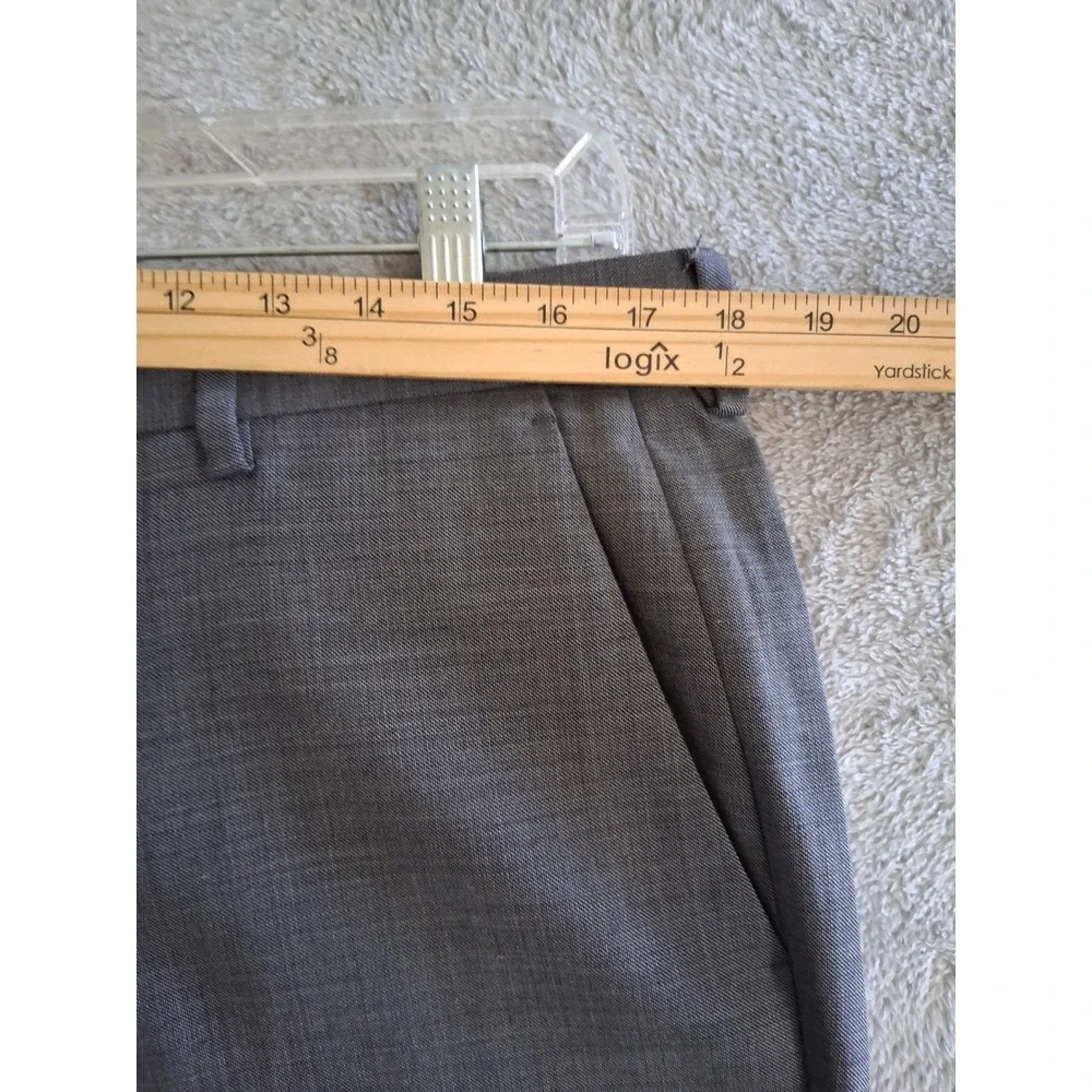 J.Crew Ludlow Pants 34x30 Grey Four Season Wool Flat Front Preppy Office Classic